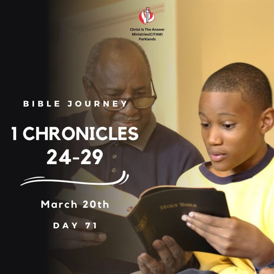 Bible Journey in 6 Months – CITAM Parklands